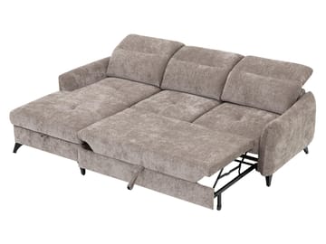 Sies 3-sits Bäddsoffa divan höger med förvaring - brun - Möbler - Vardagsrum - Bäddsoffor