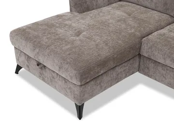Sies 3-sits Bäddsoffa divan höger med förvaring - grå - Möbler - Vardagsrum - Bäddsoffor