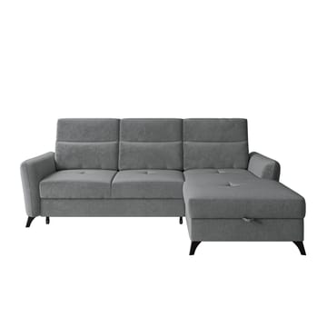 Sies 3-sits Bäddsoffa divan höger med förvaring