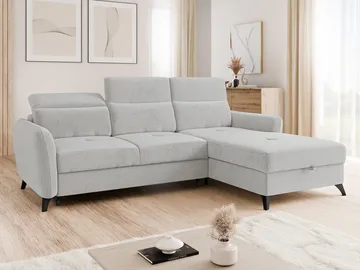 Sies 3-sits Bäddsoffa divan höger med förvaring - grå - Möbler - Vardagsrum - Bäddsoffor