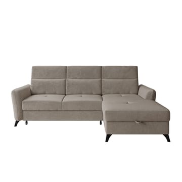 Sies 3-sits Bäddsoffa divan höger med förvaring
