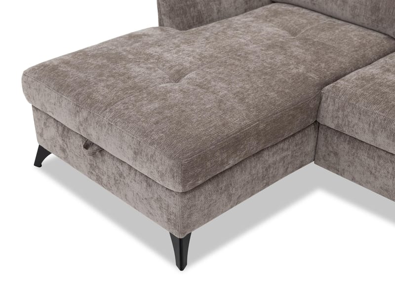 Sies 3-sits Bäddsoffa divan vänster med förvaring - beige - Möbler - Vardagsrum - Bäddsoffor