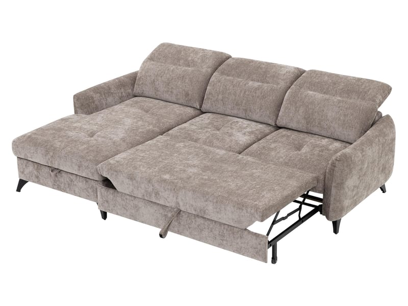 Sies 3-sits Bäddsoffa divan vänster med förvaring - grå - Möbler - Vardagsrum - Bäddsoffor
