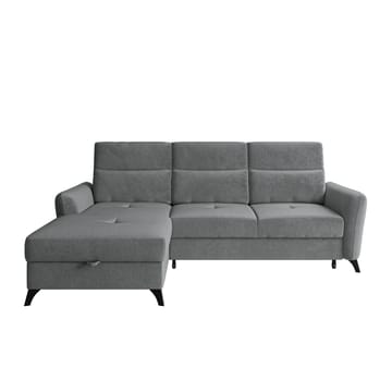 Sies 3-sits Bäddsoffa divan vänster med förvaring