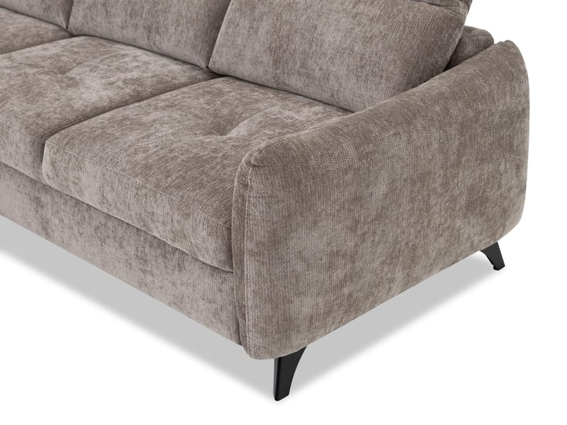 Sies 3-sits Bäddsoffa divan vänster med förvaring - grå - Möbler - Vardagsrum - Bäddsoffor