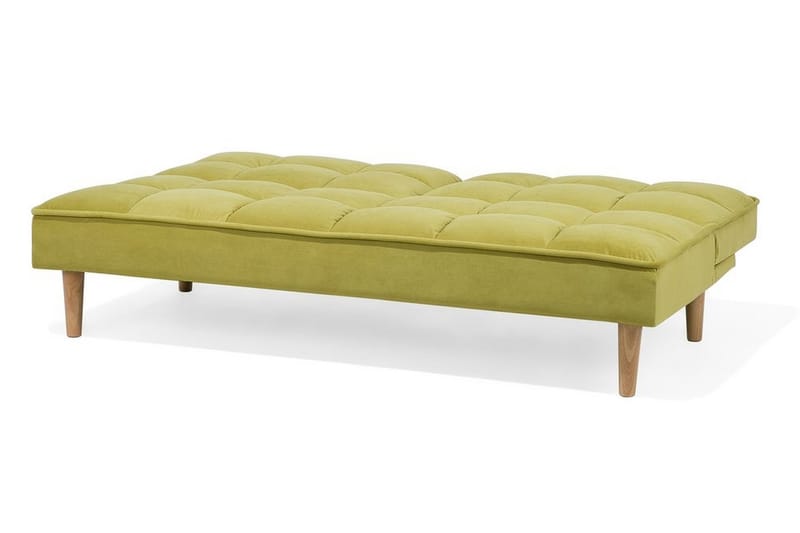 Siljan 3-sits Rektangulär Fällbar Bäddsoffa 105x177 cm i Sammet - Grön - Möbler - Vardagsrum - Bäddsoffor