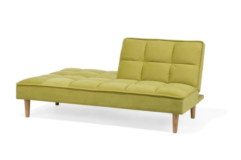 Siljan 3-sits Rektangulär Fällbar Bäddsoffa 105x177 cm i Sammet - Grön - Möbler - Vardagsrum - Bäddsoffor