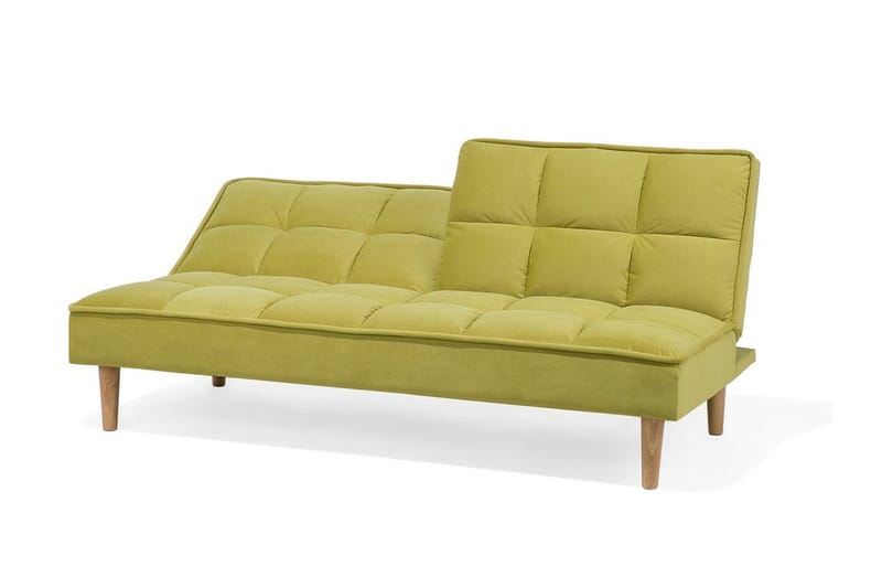 Siljan 3-sits Rektangulär Fällbar Bäddsoffa 105x177 cm i Sammet - Grön - Möbler - Vardagsrum - Bäddsoffor