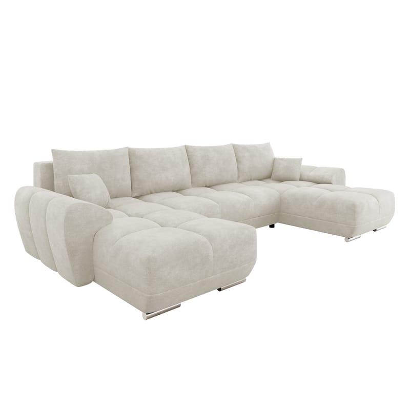 Simerly U-formad 5-sits Bäddsoffa med förvaring, beige