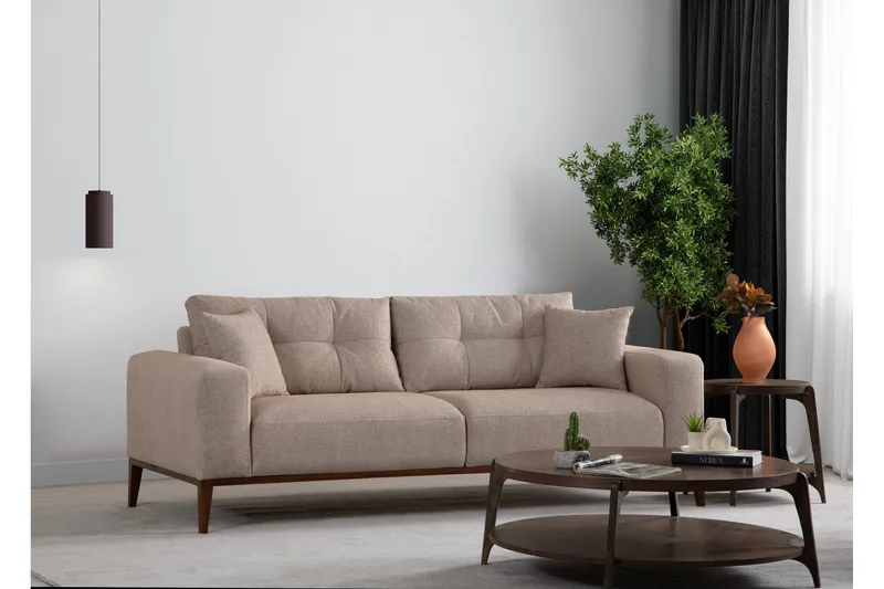 Sinor Bäddsoffa 4-sits - Beige - Möbler - Vardagsrum - Bäddsoffor - 4-sits bäddsoffa