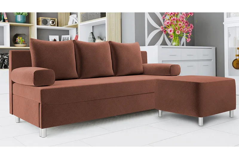 Skatteg Bäddsoffa - Brun - Möbler - Vardagsrum - Bäddsoffor - 2-sits bäddsoffa