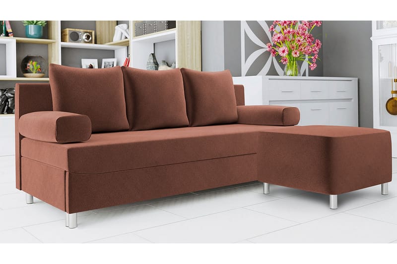 Skatteg Bäddsoffa - Brun - Möbler - Vardagsrum - Bäddsoffor - Hörnbäddsoffa