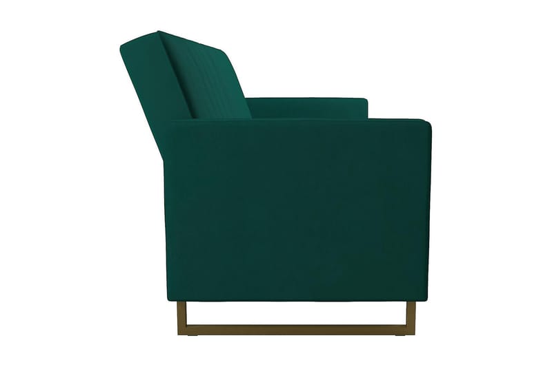 SKYLAR 2-sits Bäddsoffa Ställbar Sammet/Grön /Mässing - Novogratz - Möbler - Vardagsrum - Bäddsoffor - 2-sits bäddsoffa