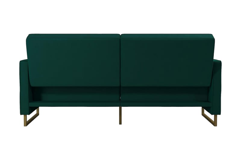 SKYLAR 2-sits Bäddsoffa Ställbar Sammet/Grön /Mässing - Novogratz - Möbler - Vardagsrum - Bäddsoffor - 2-sits bäddsoffa
