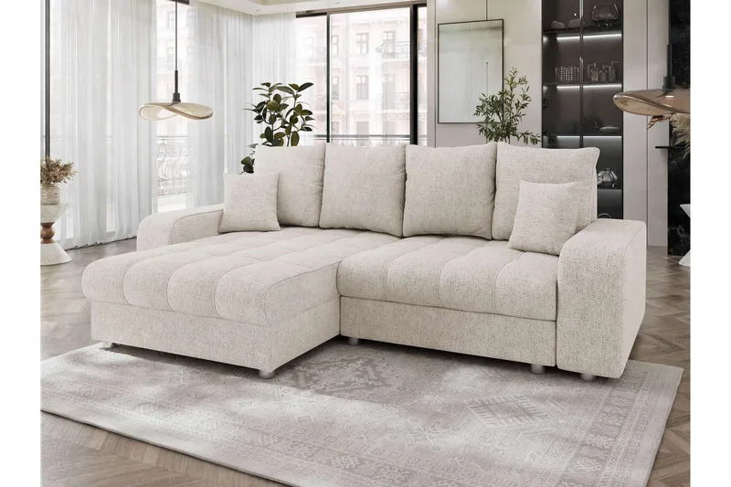 Smolmark Bäddsoffa med Divan 3-sits - Beige - Möbler - Vardagsrum - Bäddsoffor