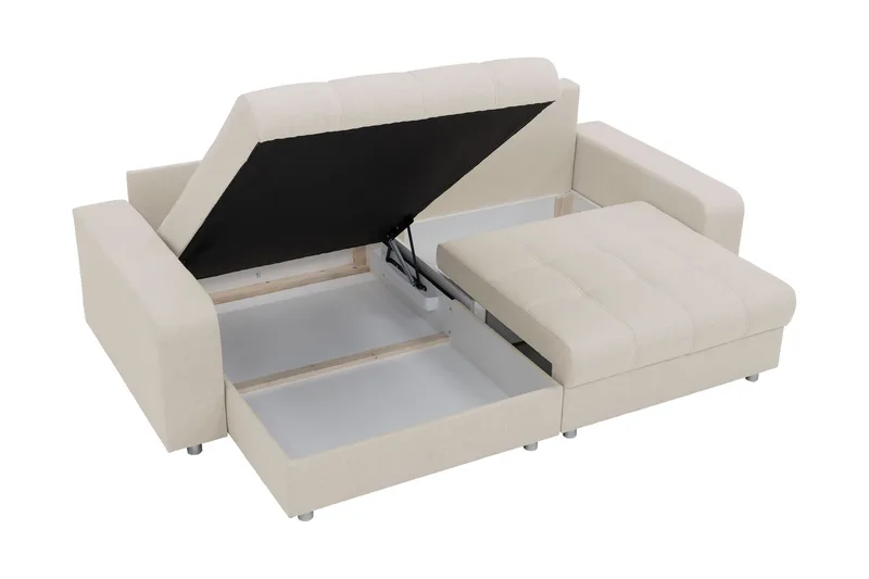 Smolmark Bäddsoffa med Divan 3-sits - Beige - Möbler - Vardagsrum - Bäddsoffor