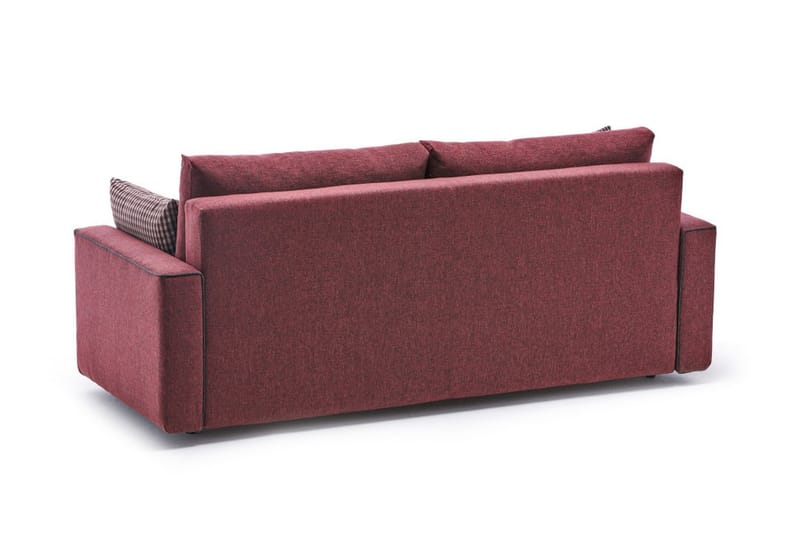 Snowdon Bäddsoffa 3-sits 185x150 Röd - Bäddsoffor - 3-sits bäddsoffa