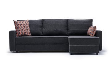 Snowdon Bäddsoffa m. Divan 4-sits 200x150 Antracit
