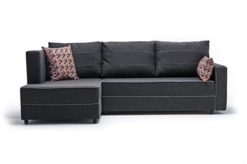 Snowdon Bäddsoffa m. Divan 4-sits 200x150 Antracit