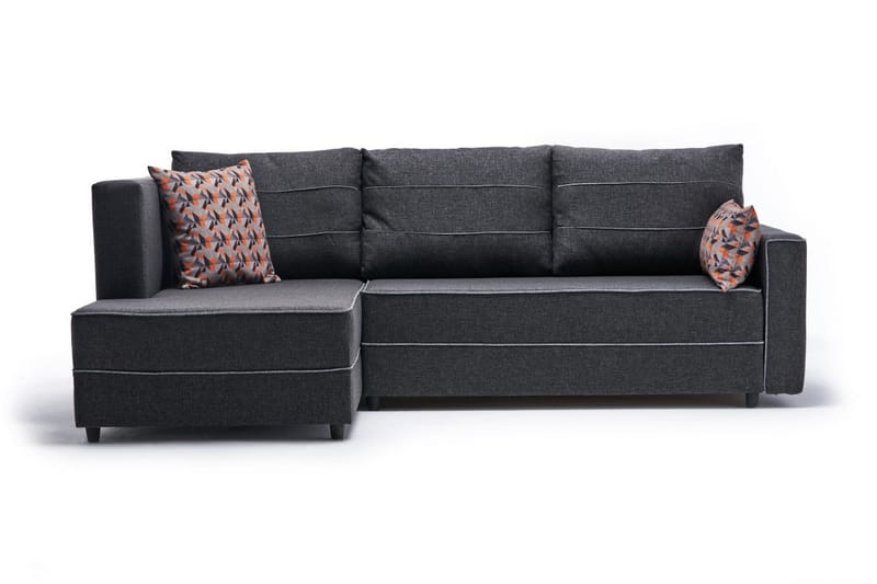 Snowdon Bäddsoffa m. Divan 4-sits 200x150 Antracit - Bäddsoffor - Bäddsoffa divan