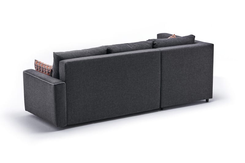 Snowdon Bäddsoffa m. Divan 4-sits 200x150 Antracit - Bäddsoffor - Bäddsoffa divan