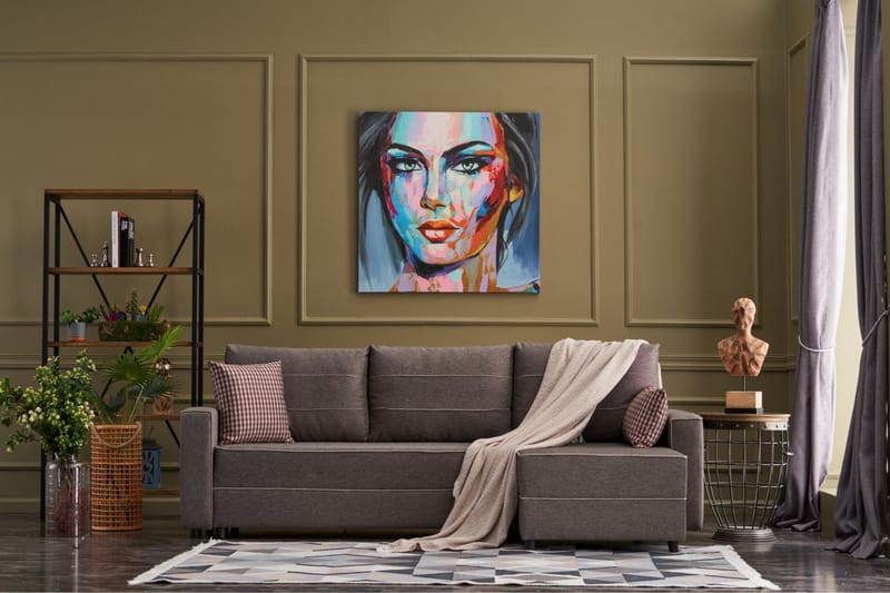 Snowdon Bäddsoffa m. Divan 4-sits 200x150 Brun - Möbler - Vardagsrum - Bäddsoffor