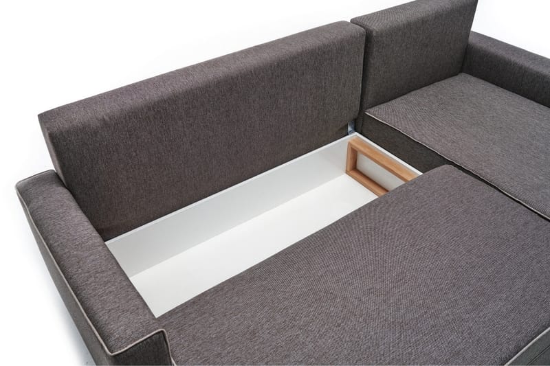 Snowdon Bäddsoffa m. Divan 4-sits 200x150 Brun - Möbler - Vardagsrum - Bäddsoffor