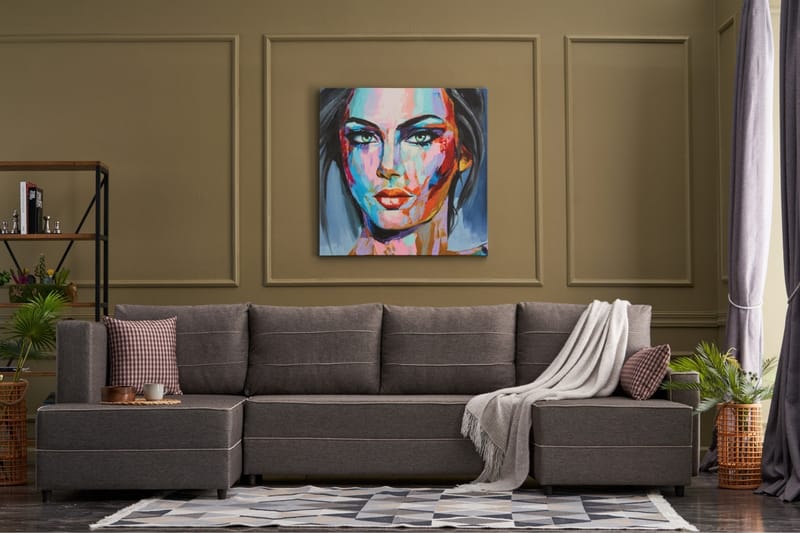 Snowdon Bäddsoffa m. Divan 4-sits 200x150 Brun - Möbler - Vardagsrum - Bäddsoffor