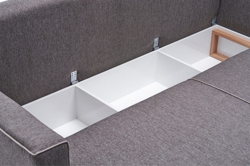 Snowdon Bäddsoffa m. Divan 4-sits 200x150 Brun - Möbler - Vardagsrum - Bäddsoffor