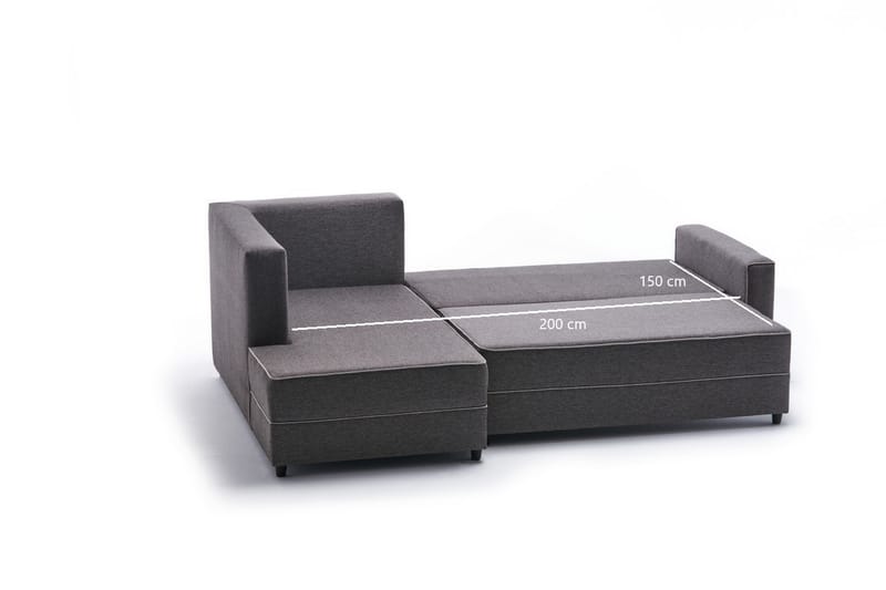 Snowdon Bäddsoffa m. Divan 4-sits 200x150 Brun - Bäddsoffor - Bäddsoffa divan