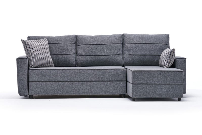Snowdon Bäddsoffa m. Divan 4-sits 200x150 Grå - Möbler - Vardagsrum - Bäddsoffor