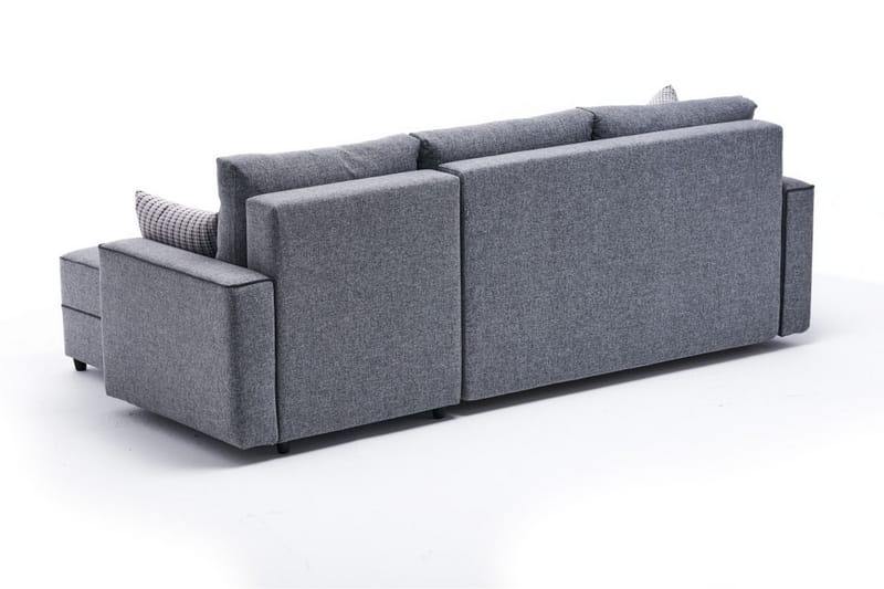 Snowdon Bäddsoffa m. Divan 4-sits 200x150 Grå - Möbler - Vardagsrum - Bäddsoffor