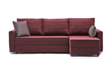 Snowdon Bäddsoffa m. Divan 4-sits 200x150 Röd