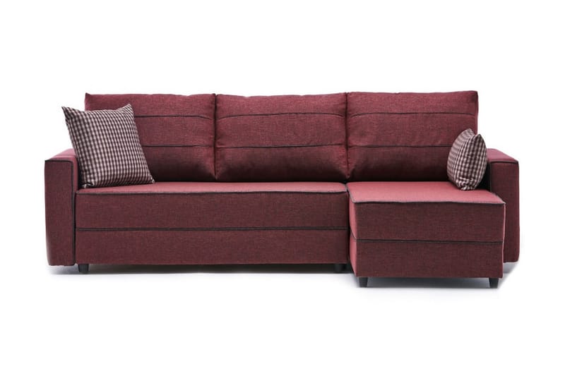Snowdon Bäddsoffa m. Divan 4-sits 200x150 Röd - Möbler - Vardagsrum - Bäddsoffor