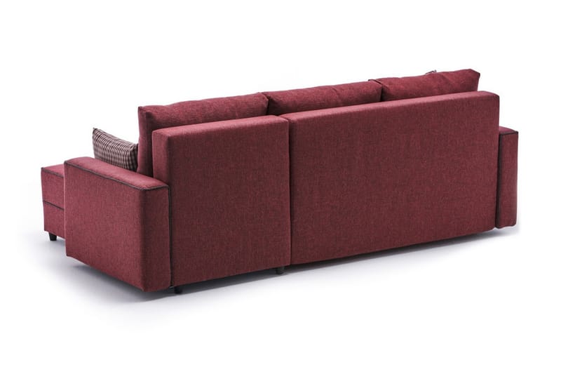Snowdon Bäddsoffa m. Divan 4-sits 200x150 Röd - Möbler - Vardagsrum - Bäddsoffor