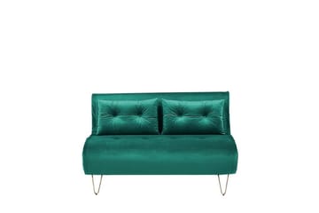 Soffa 2-sits sammet mörkgrön VESTFOLD