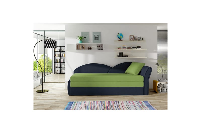 Soffa Eltap Aga 218x80x77 cm - Alova 42, Alova 79 Grön, Blå, Höger - Möbler - Vardagsrum - Bäddsoffor