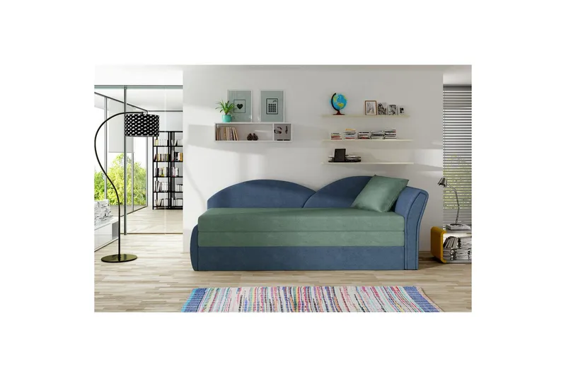 Soffa Eltap Aga 218x80x77 cm - Soro 34, Soro 76, Grön, Blå, Höger - Möbler - Vardagsrum - Bäddsoffor