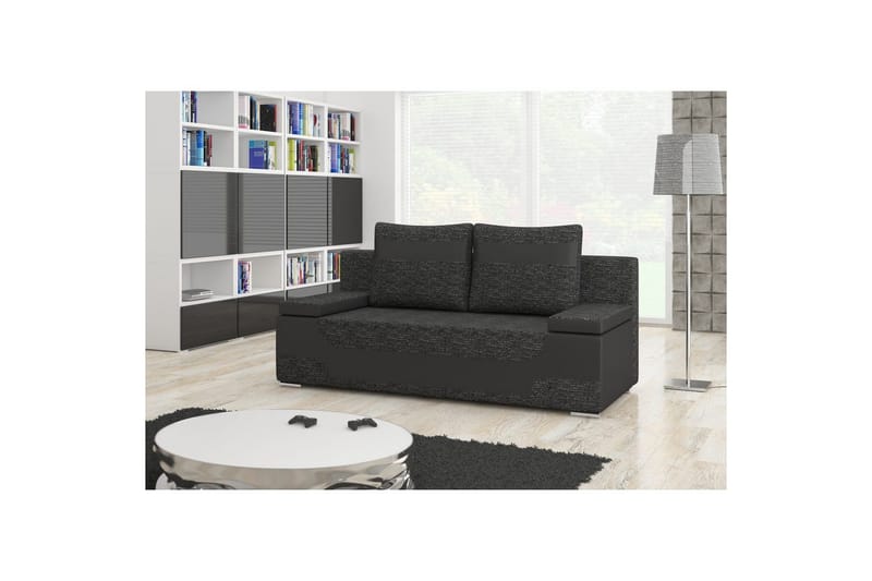 Soffa Eltap Area 200x90x92 cm - Berlin 02, Mjuk 11, Svart - Möbler - Vardagsrum - Bäddsoffor