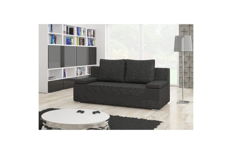 Soffa Eltap Area 200x90x92 cm - Berlin 02, Mjuk 11, Svart - Möbler - Vardagsrum - Bäddsoffor