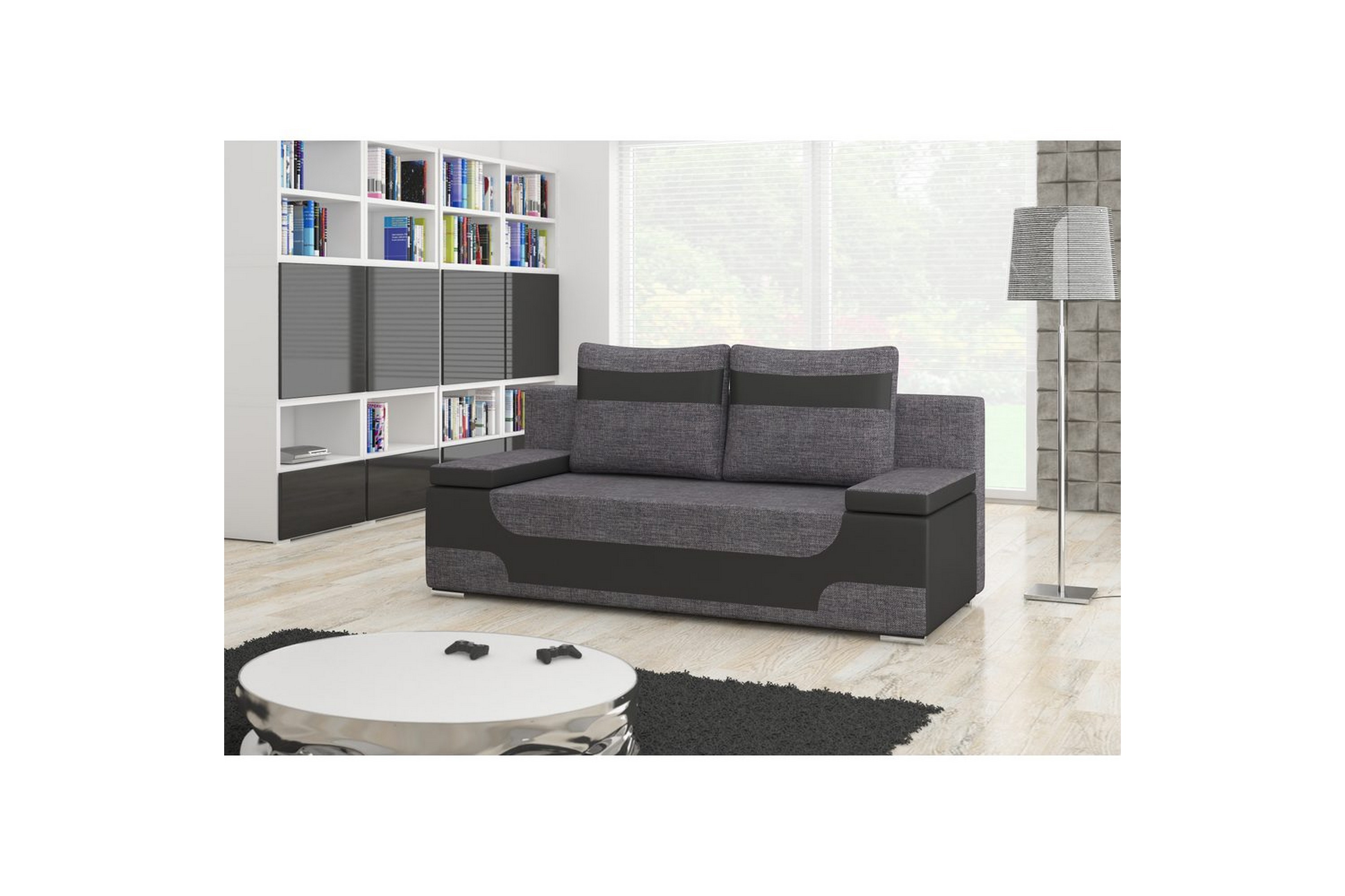 soffa eltap area 200x90x92 cm - sawana 05, soft 11, svart