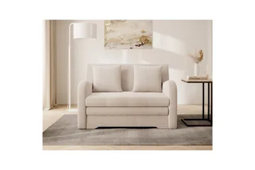 Soffa Eltap Ario 130x85x103 cm - Jarell 18, Ljusbeige - Möbler - Vardagsrum - Bäddsoffor