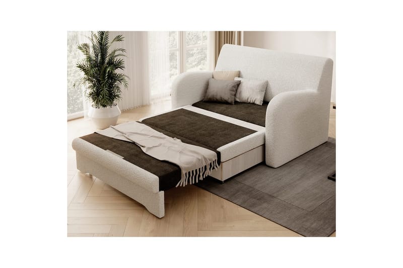 Soffa Eltap Ario 130x85x103 cm - Royal 01, Vit - Möbler - Vardagsrum - Bäddsoffor