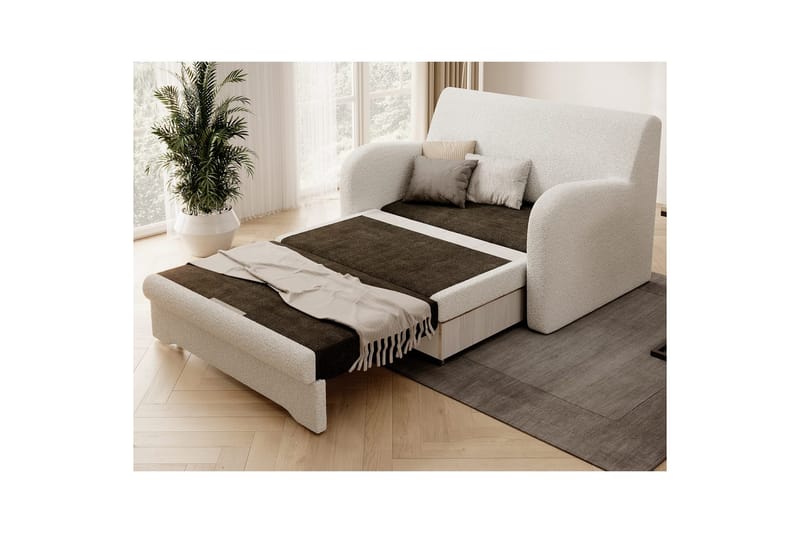 Soffa Eltap Ario 130x85x103 cm - Royal 01, Vit - M�öbler - Vardagsrum - Bäddsoffor
