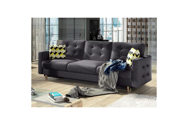 Soffa Eltap Asgard 233x93x92 cm - Sawana 05, Grå - Möbler - Vardagsrum - Bäddsoffor