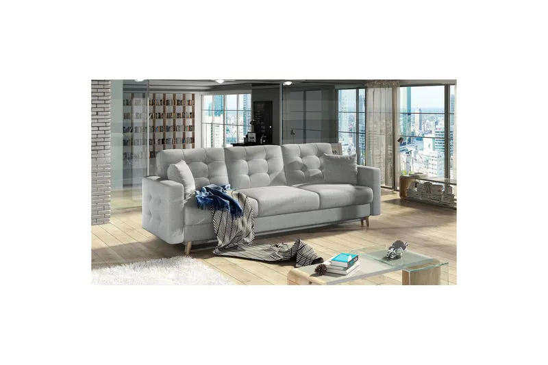 Soffa Eltap Asgard 233x93x92 cm, Solid 09, Beige