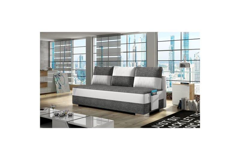 Soffa Eltap Atila 200x83x92 cm - Berlin 02, Mjuk 17, Vit - Möbler - Vardagsrum - Bäddsoffor