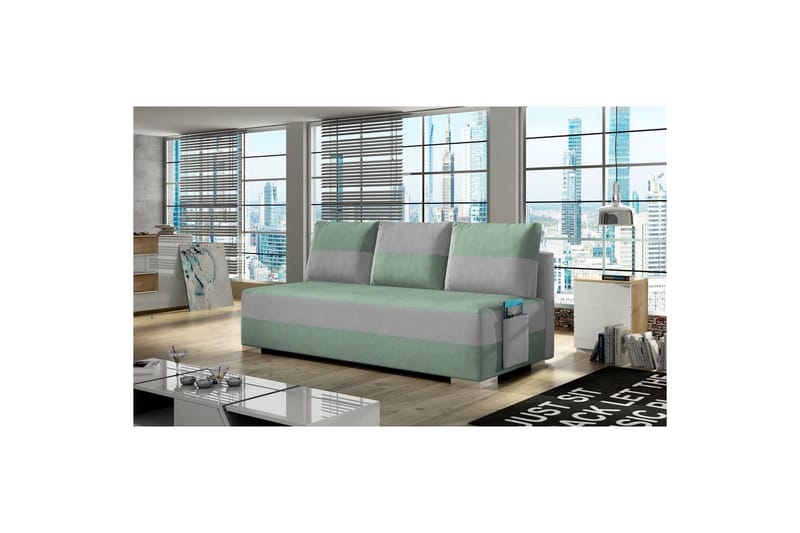 Soffa Eltap Atila 200x83x92 cm - Soro 34, Soro 83, Grön, Vit - Möbler - Vardagsrum - Bäddsoffor