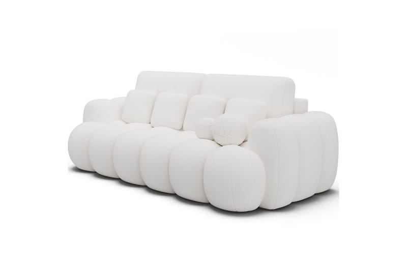Soffa Eltap Cotonn 256x105x119 cm - Paolli 01, Vit - Möbler - Vardagsrum - Bäddsoffor