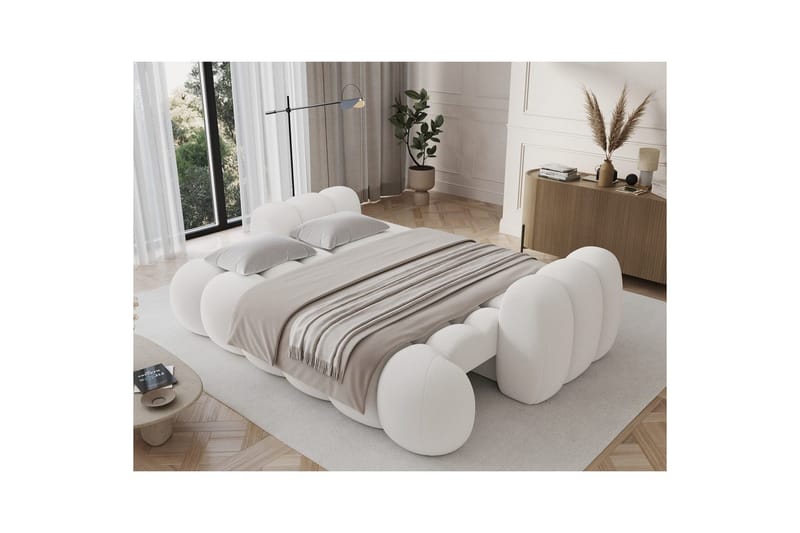 Soffa Eltap Cotonn 256x105x119 cm - Paolli 01, Vit - Möbler - Vardagsrum - Bäddsoffor